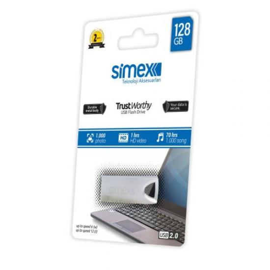 Simex Trust Worthy 2.0 Metal 128GB USB Bellek