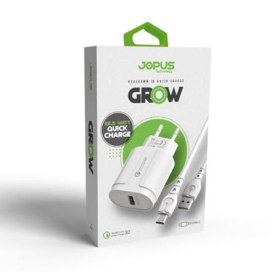 Jopus Grow Qualcomm 3.0 Hızlı Şarj Seti