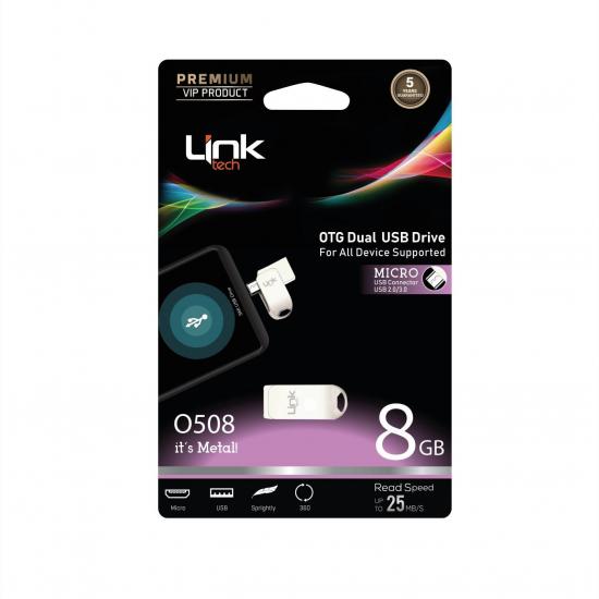 8GB Micro Premium OTG Dual 25MB/S USB Bellek