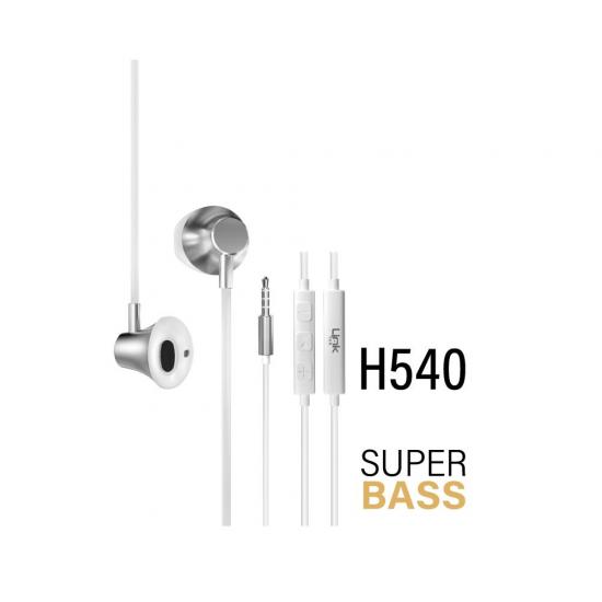 H540 Premium Süper Bas Earbuds Kablolu Kulaklık