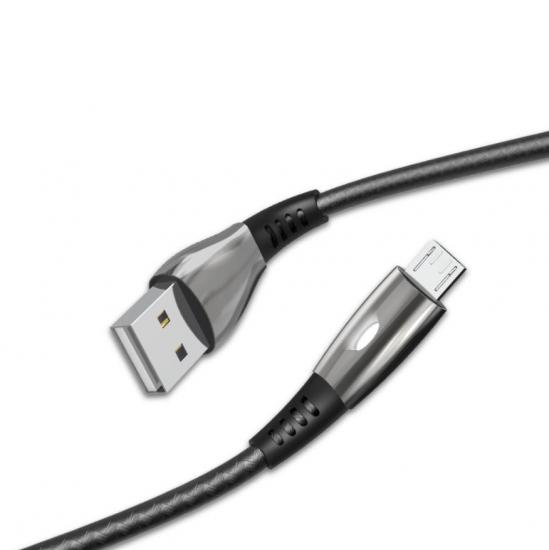 K610 Premium Micro USB Işıklı Şarj Kablosu